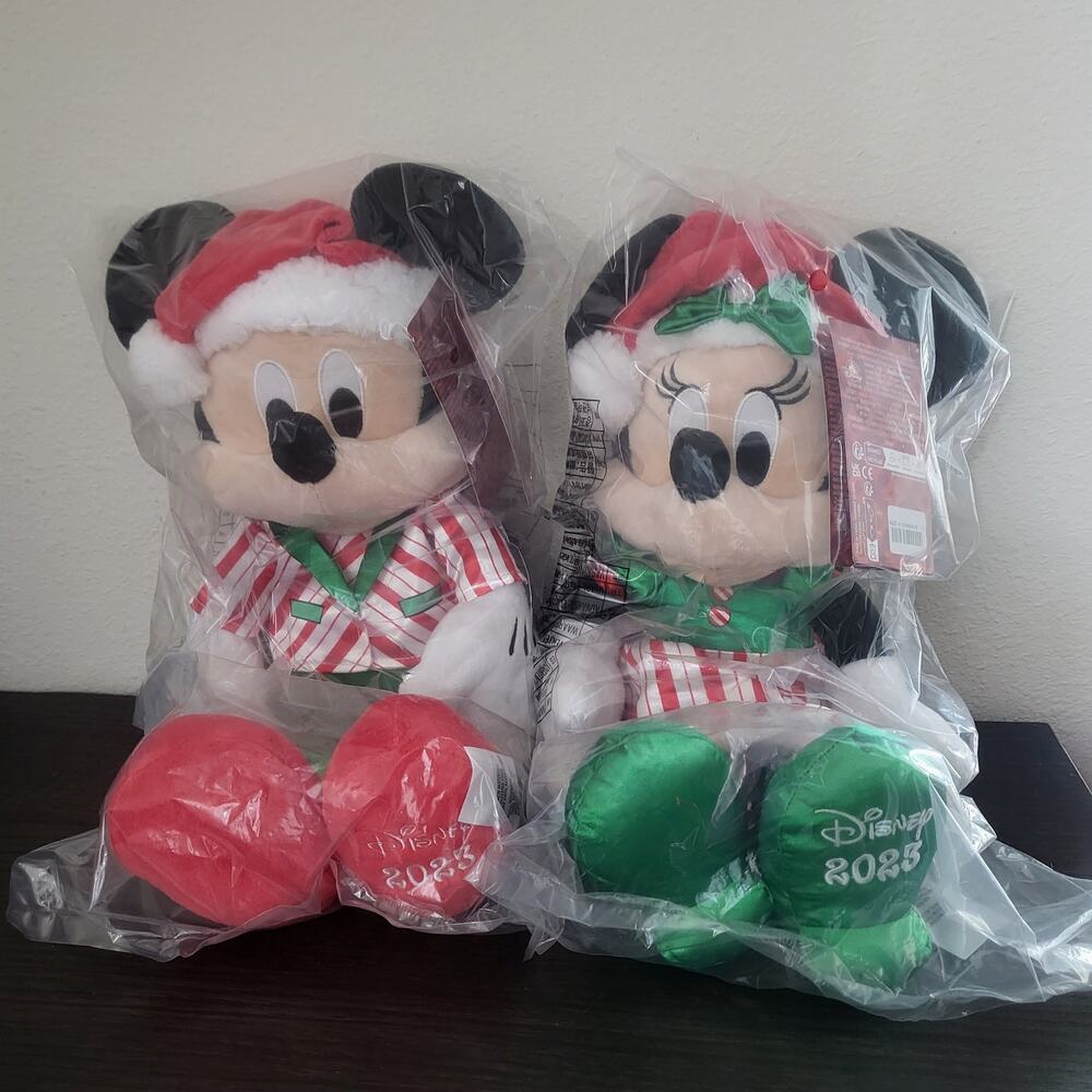 NEW Mickey Mouse & Minnie Holiday Plush 2023 – 15''